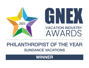 GNEX Vacation Industry Awards 2023 Philanthropist of the Year Award Sundance Vacations