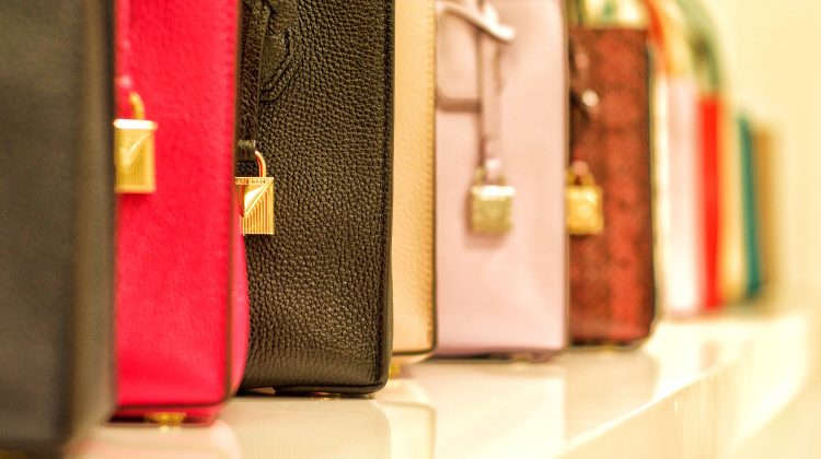 Stock photo of women's luxury purses